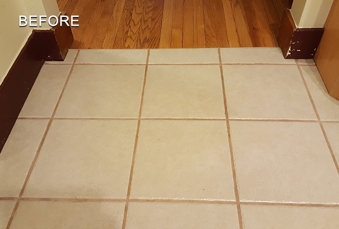 Grout Before Cleaning